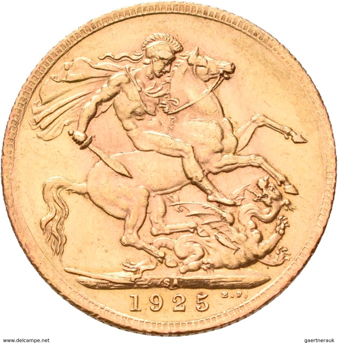 Südafrika - Anlagegold: George V. 1910-1936: Sovereign (Pound) 1925 SA, KM# 21, Friedberg 5. 7,98 G, - Südafrika