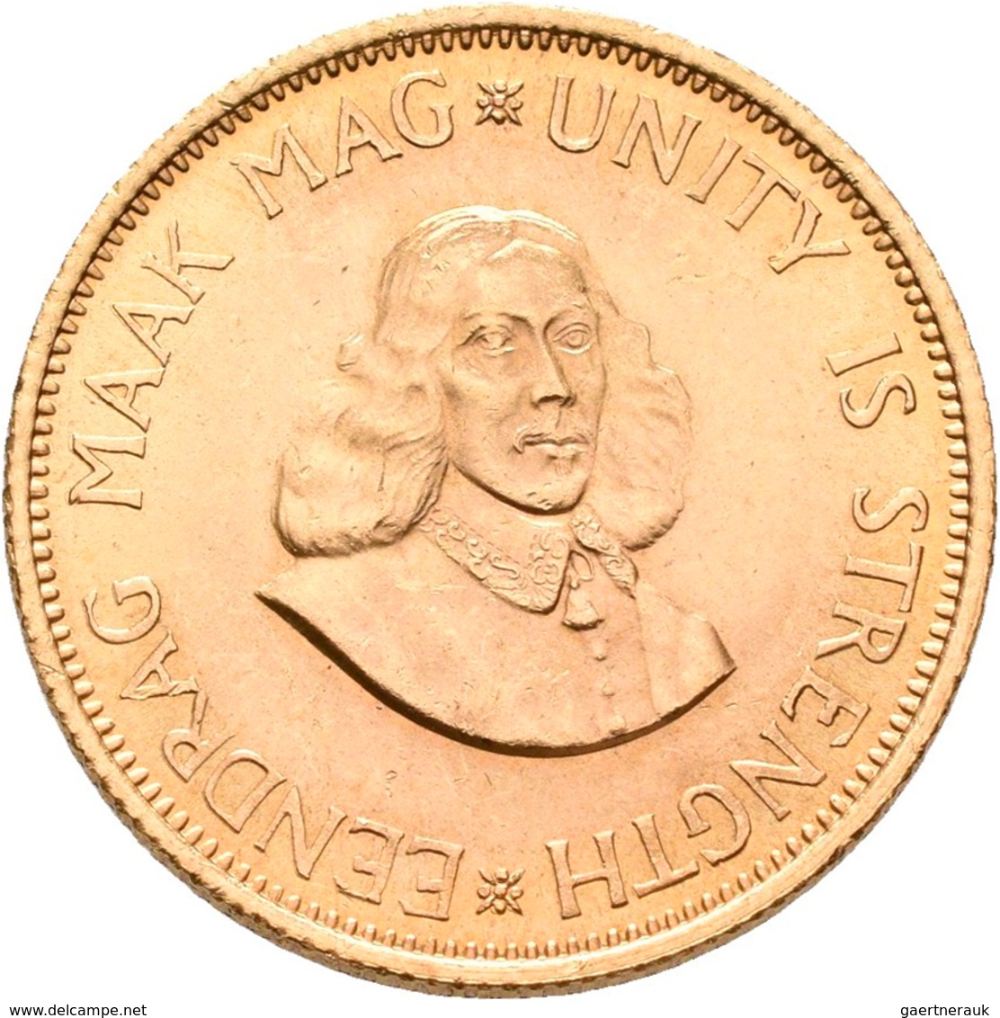 Südafrika - Anlagegold: 2 Rand 1963, KM# 64, Friedberg 11. 7,99 G, 917/1000 Gold. Kl. Kratzer, Fast - South Africa