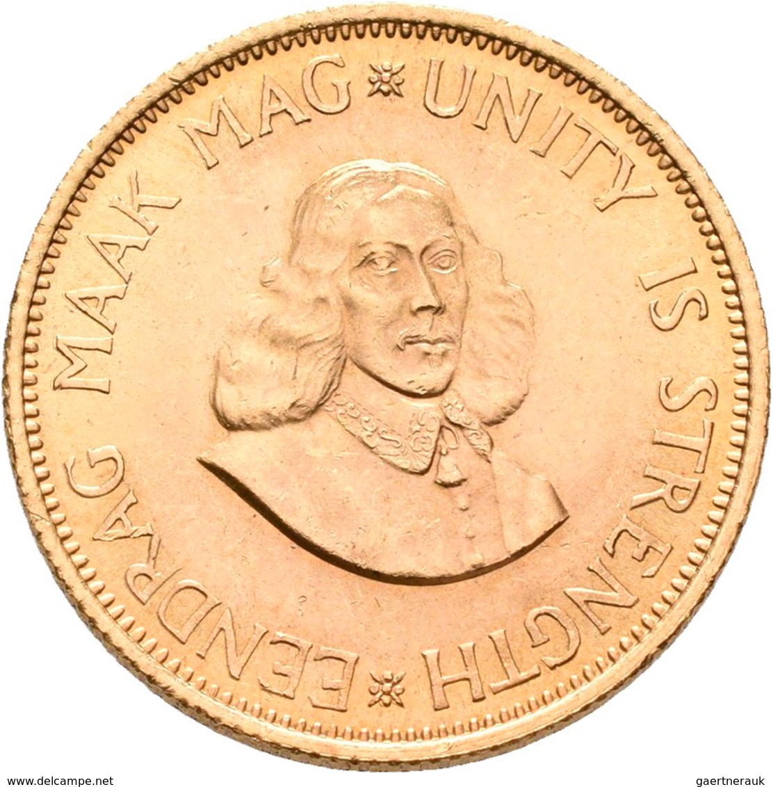 Südafrika - Anlagegold: 2 Rand 1963, KM# 64, Friedberg 11. 7,99 G, 917/1000 Gold. Kl. Kratzer, Fast - Südafrika