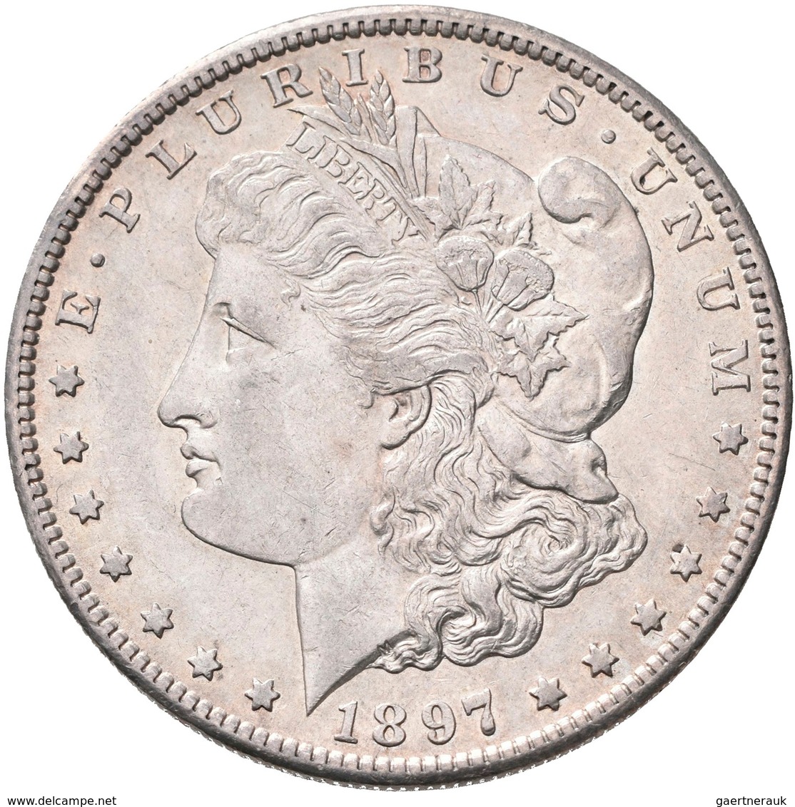 Vereinigte Staaten Von Amerika: Lot 5 Stück; Morgan Dollar 1897 S, Peace Dollar 1922, Dollar 1983 Lo - Otros & Sin Clasificación