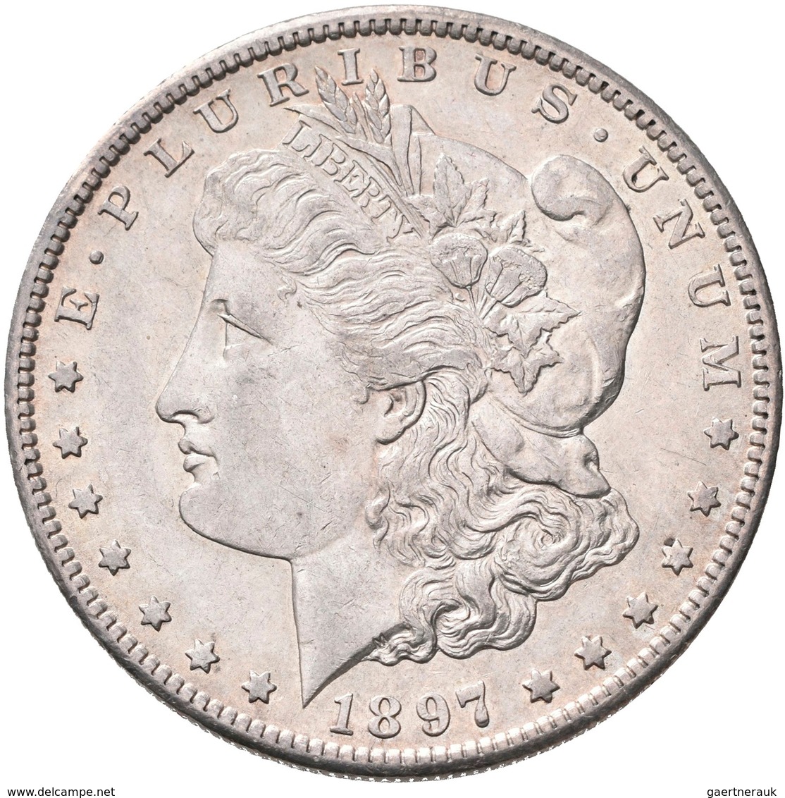 Vereinigte Staaten Von Amerika: Lot 5 Stück; Morgan Dollar 1897 S, Peace Dollar 1922, Dollar 1983 Lo - Sonstige & Ohne Zuordnung