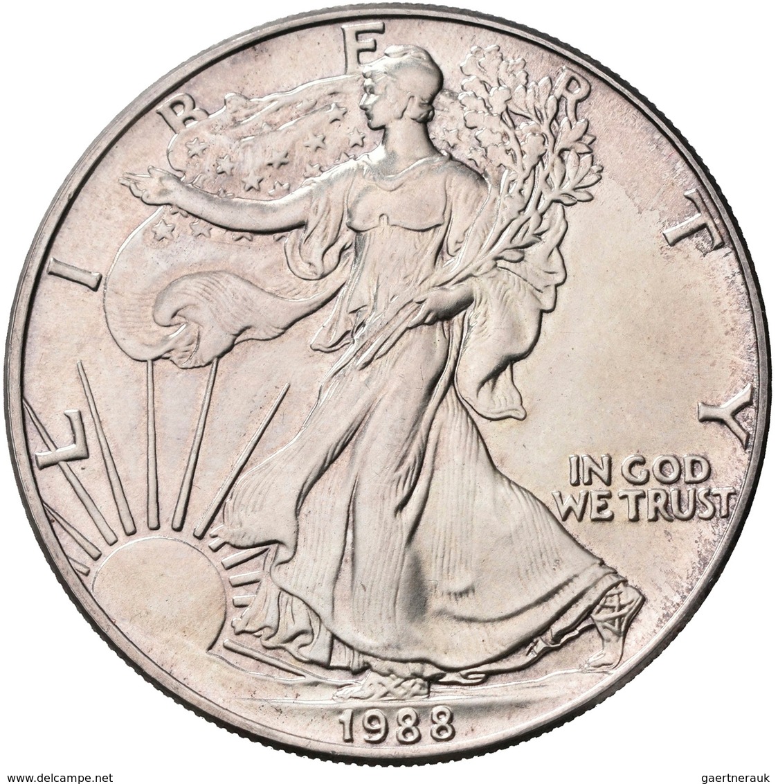 Vereinigte Staaten Von Amerika: Lot 5 Stück; Morgan Dollar 1897 S, Peace Dollar 1922, Dollar 1983 Lo - Sonstige & Ohne Zuordnung