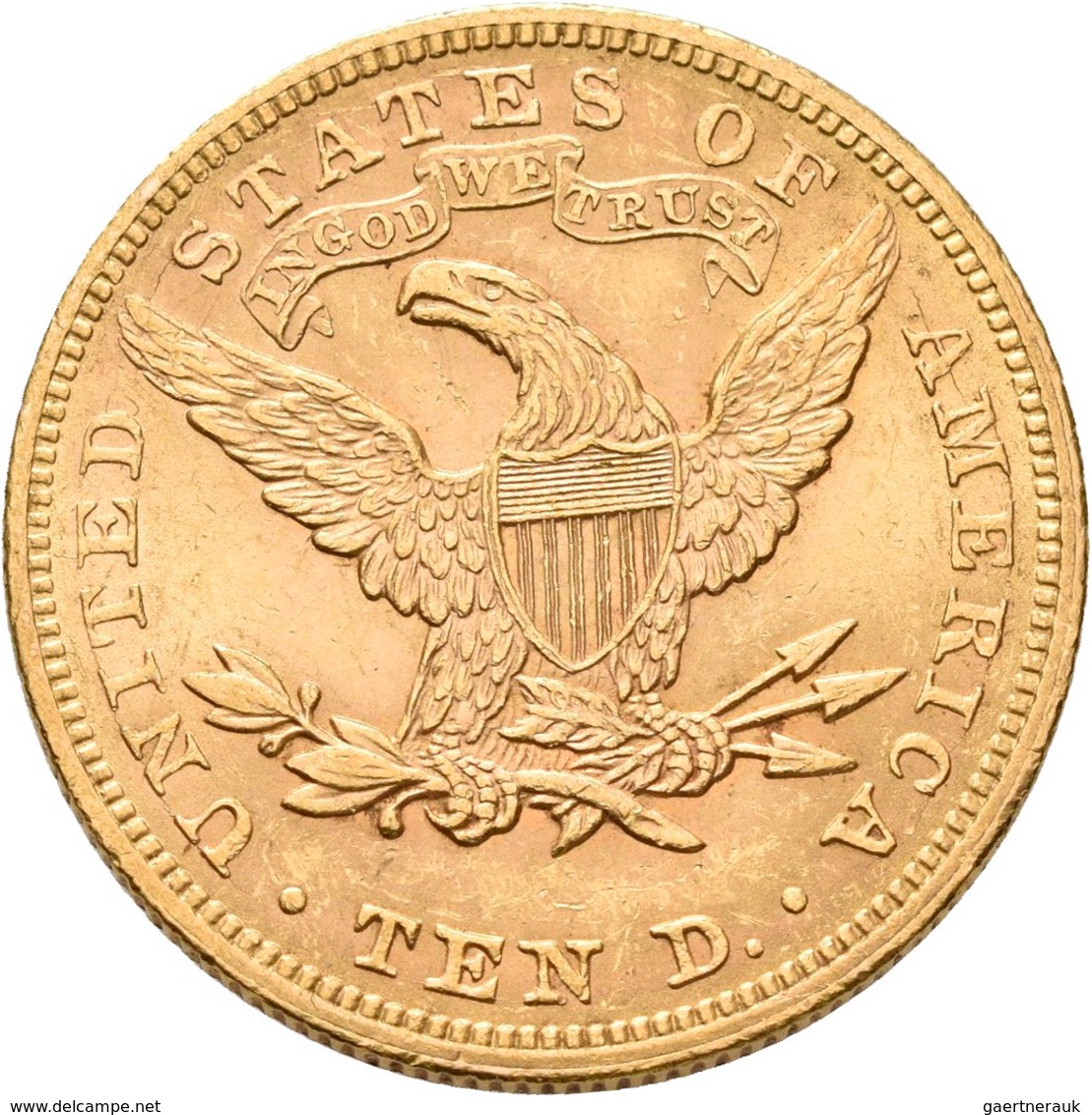 Vereinigte Staaten Von Amerika - Anlagegold: 10 Dollars 1899, Friedberg 158. 16,71 G, 900/1000 Gold. - Andere & Zonder Classificatie