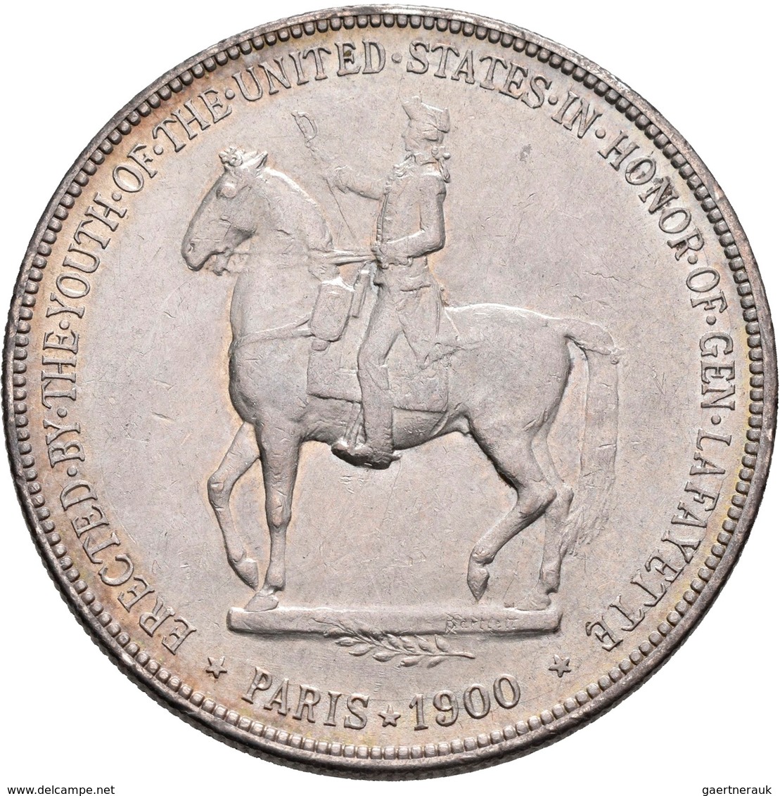 Vereinigte Staaten Von Amerika: Lafayette Dollar 1900, KM# 118, 26,69 G, Winz. Kratzer, Vorzüglich. - Altri & Non Classificati