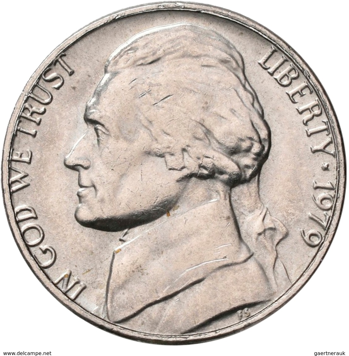 Vereinigte Staaten Von Amerika: FEHLPRÄGUNG: 5 Cents 1979 / Jefferson Nickel / 4,85 G. Beidseitige P - Sonstige & Ohne Zuordnung