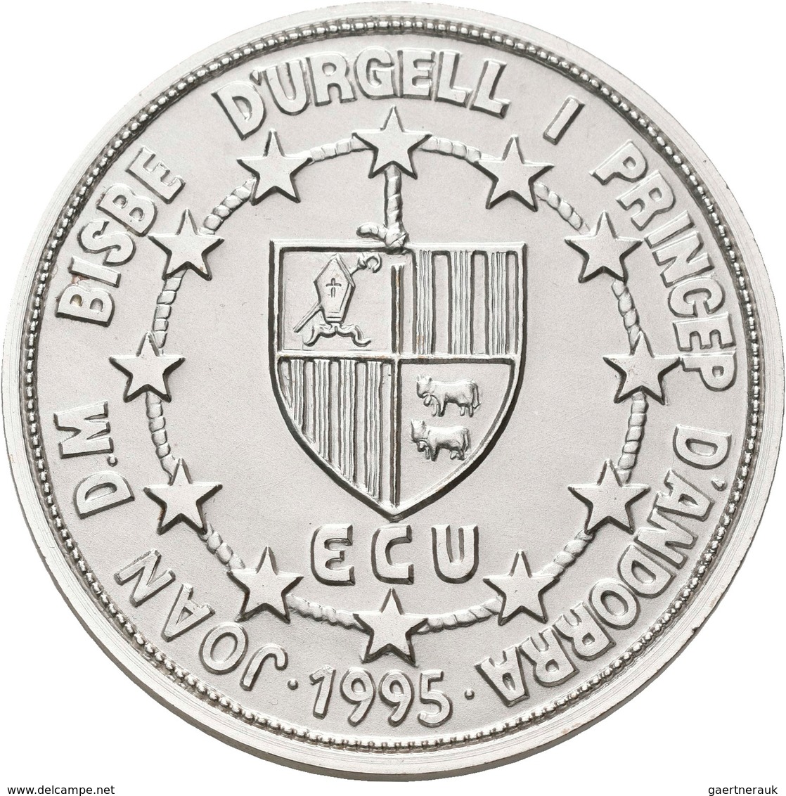 Andorra: Lot 3 Münzen: 20 Diners/ECU 1994 Peter III. Von Catalonien Und Aragon (KM# 100); 20 Diners/ - Andorra