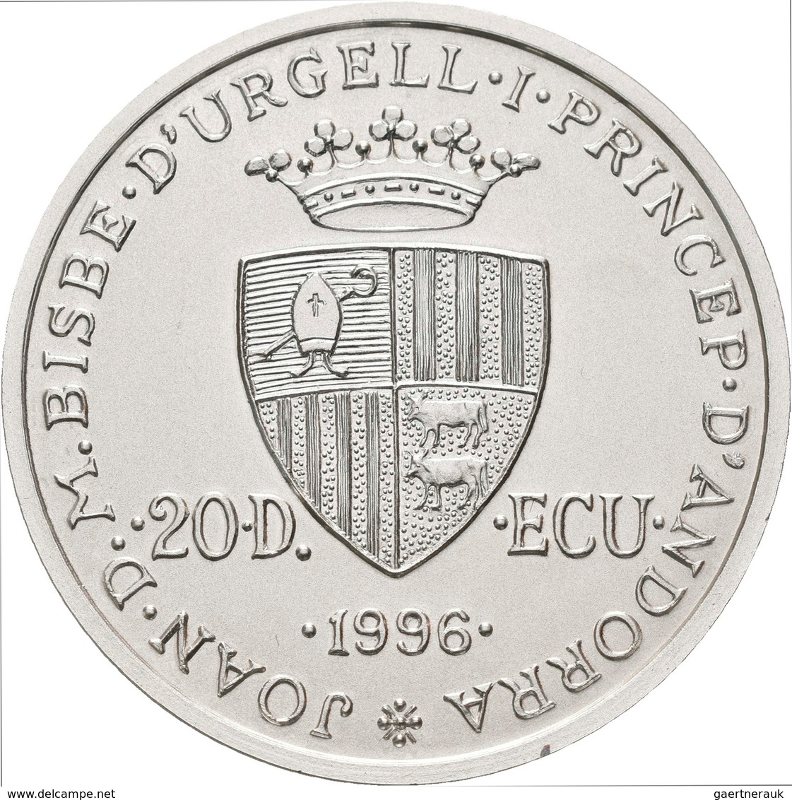 Andorra: Lot 3 Münzen: 20 Diners/ECU 1994 Peter III. Von Catalonien Und Aragon (KM# 100); 20 Diners/ - Andorra