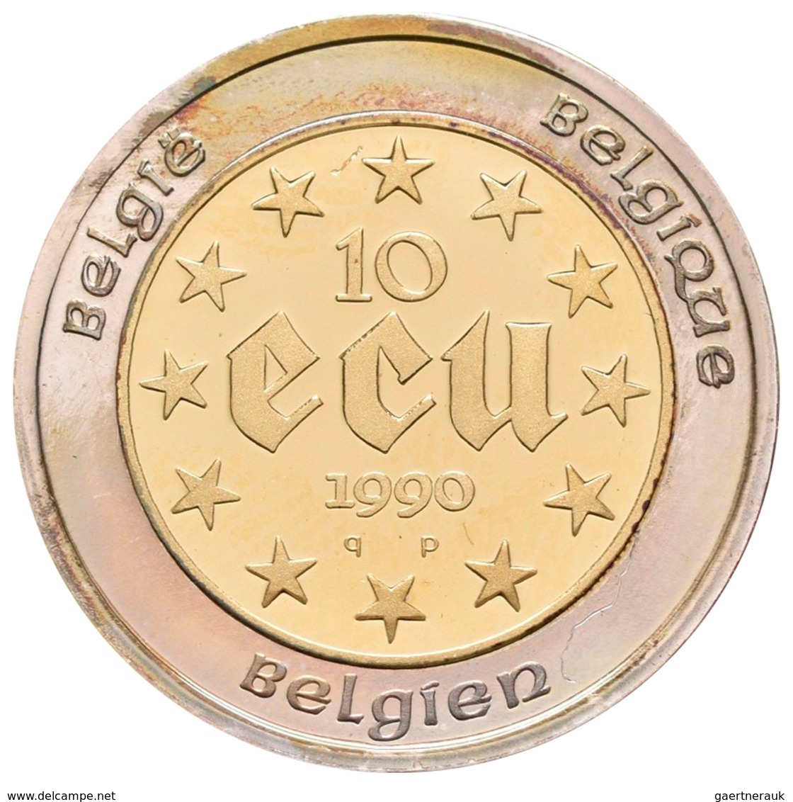 Belgien - Anlagegold: Baudouin I. 1951-1993: Lot 2 Münzen: 10 Ecu + 20 Ecu 1990, 60 Geburtstag. Zent - Altri & Non Classificati