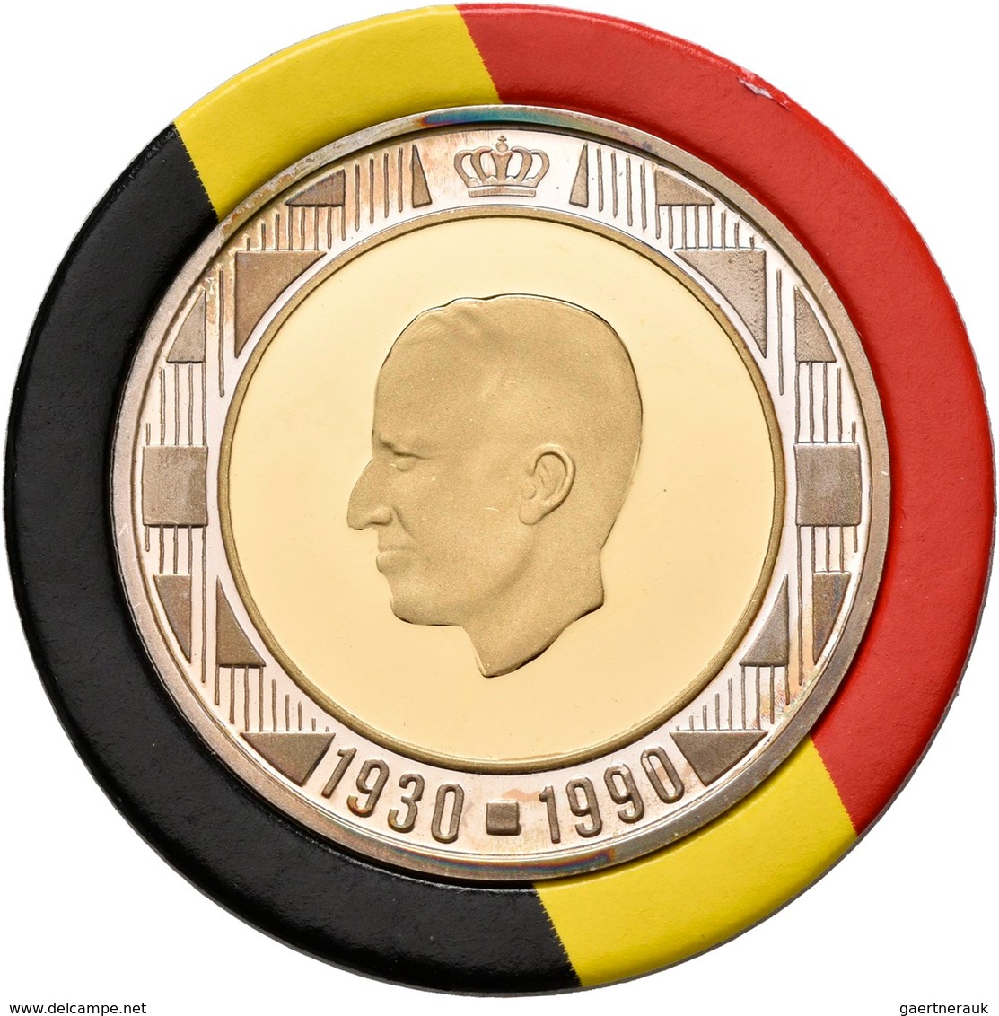 Belgien - Anlagegold: Baudouin I. 1951-1993: Lot 2 Münzen: 10 Ecu + 20 Ecu 1990, 60 Geburtstag. Zent - Altri & Non Classificati