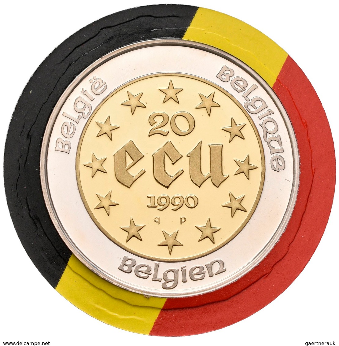 Belgien - Anlagegold: Baudouin I. 1951-1993: Lot 2 Münzen: 10 Ecu + 20 Ecu 1990, 60 Geburtstag. Zent - Otros & Sin Clasificación