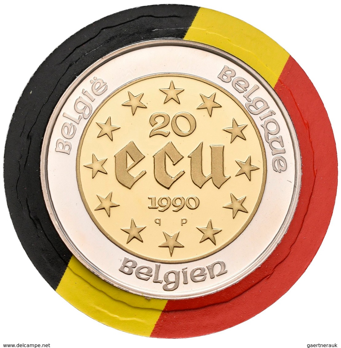 Belgien - Anlagegold: Baudouin I. 1951-1993: Lot 2 Münzen: 10 Ecu + 20 Ecu 1990, 60 Geburtstag. Zent - Sonstige & Ohne Zuordnung