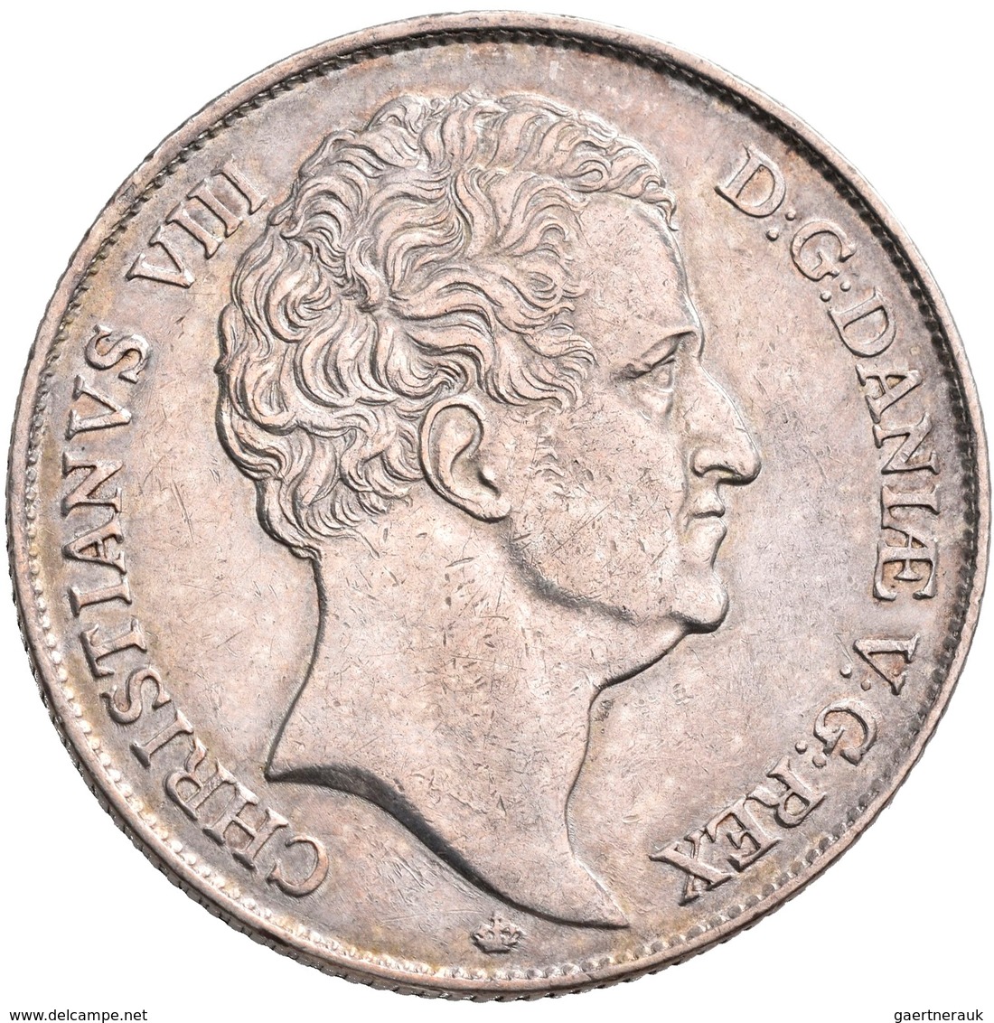 Dänemark: Christian VIII. 1839-1848: Speciedaler 1846, Davenport 74, 28,74 G, Kl. Kratzer, Sonst Vor - Danimarca