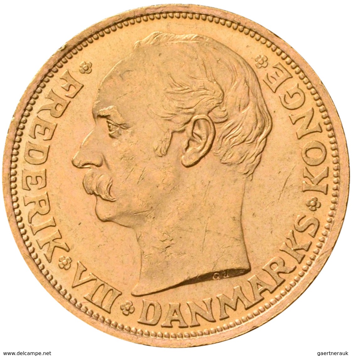 Dänemark - Anlagegold: Frederik XIII. 1906-1912: 20 Kronen 1911, KM# 810, Friedberg 297. 8,96 G, 900 - Danimarca