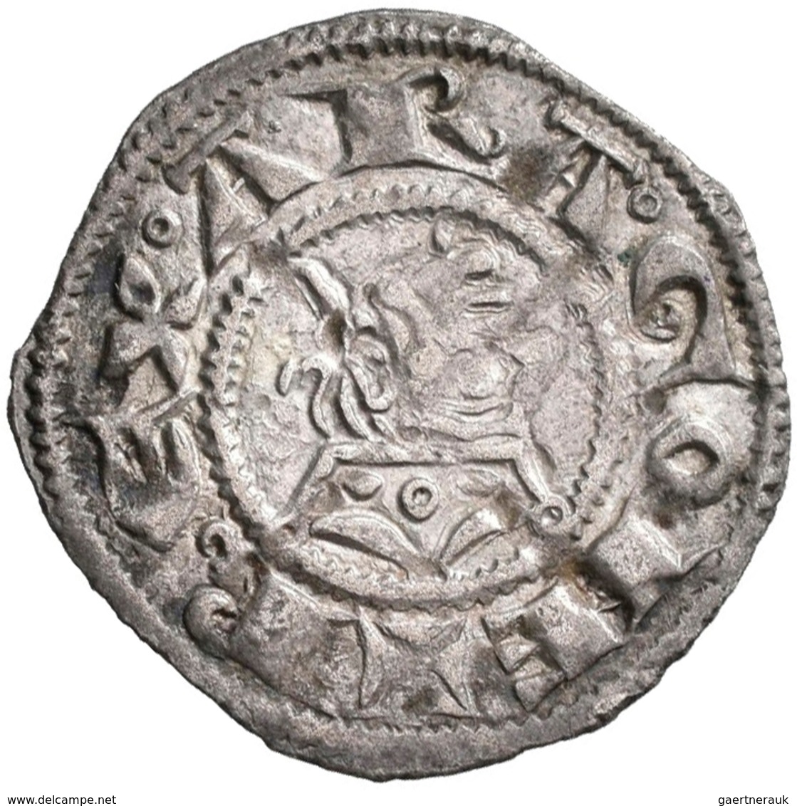 Frankreich: Alfonse D'Aragon 1196-1209: Denar, REX ARAGONE, Königskopf Nach Links // PO VI NC IA, Kr - Sonstige & Ohne Zuordnung