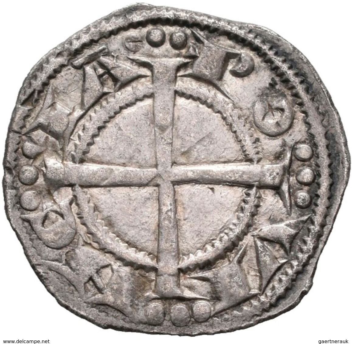 Frankreich: Alfonse D'Aragon 1196-1209: Denar, REX ARAGONE, Königskopf Nach Links // PO VI NC IA, Kr - Otros & Sin Clasificación