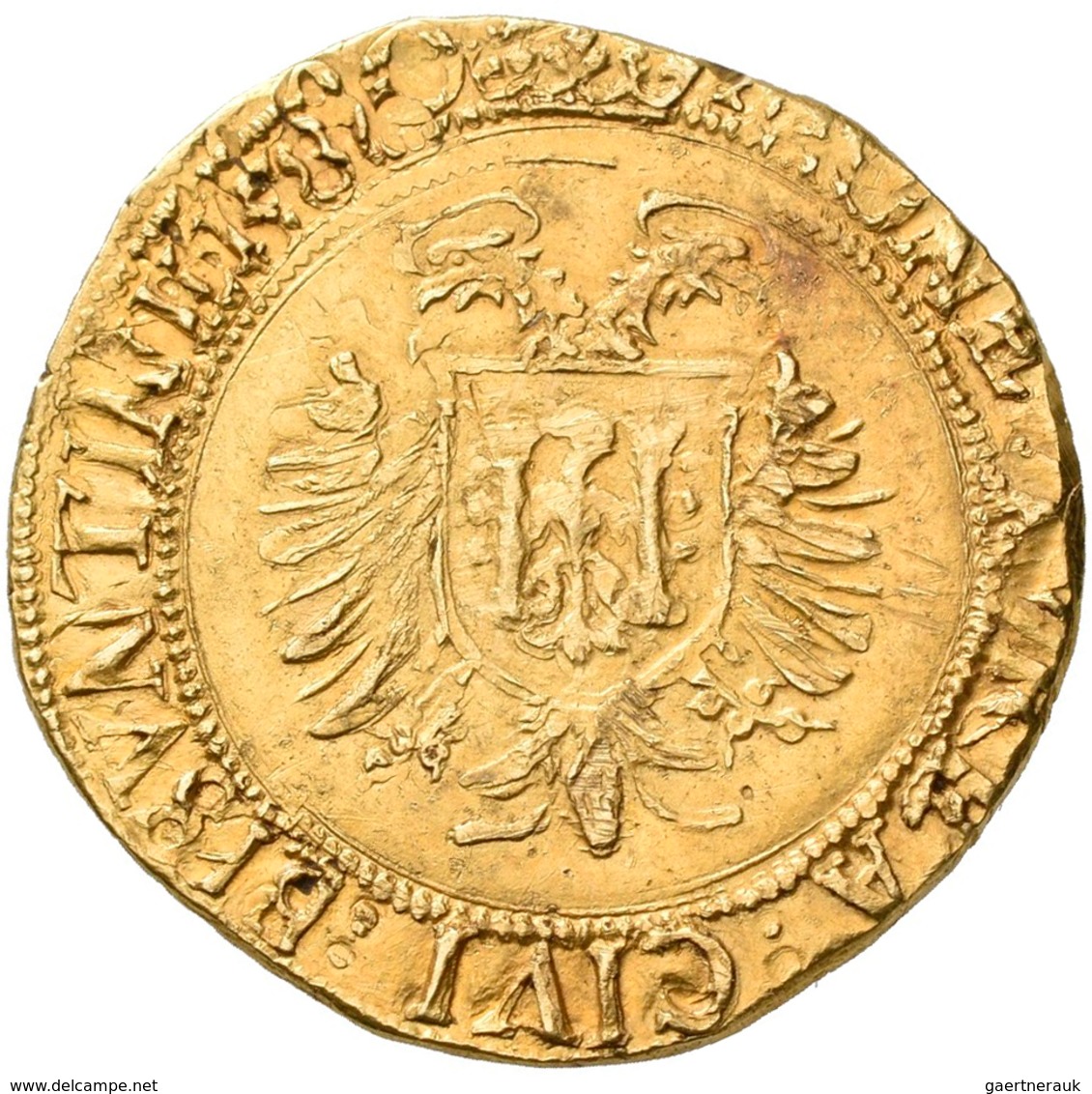 Frankreich: Besançon: Pistole 1580, Mit Titel Karls V., 6,63 G, Carvalho/Clairand/Kind M2/1580 (Exis - Otros & Sin Clasificación