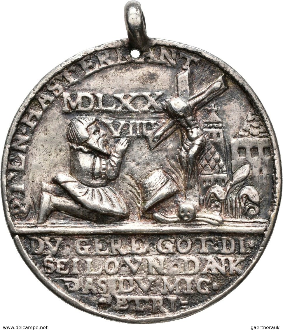 Frankreich: Lothringen, Charles III: 1545-1608: Tragbare Silbergußmedaille (unbekannter Medailleur) - Sonstige & Ohne Zuordnung