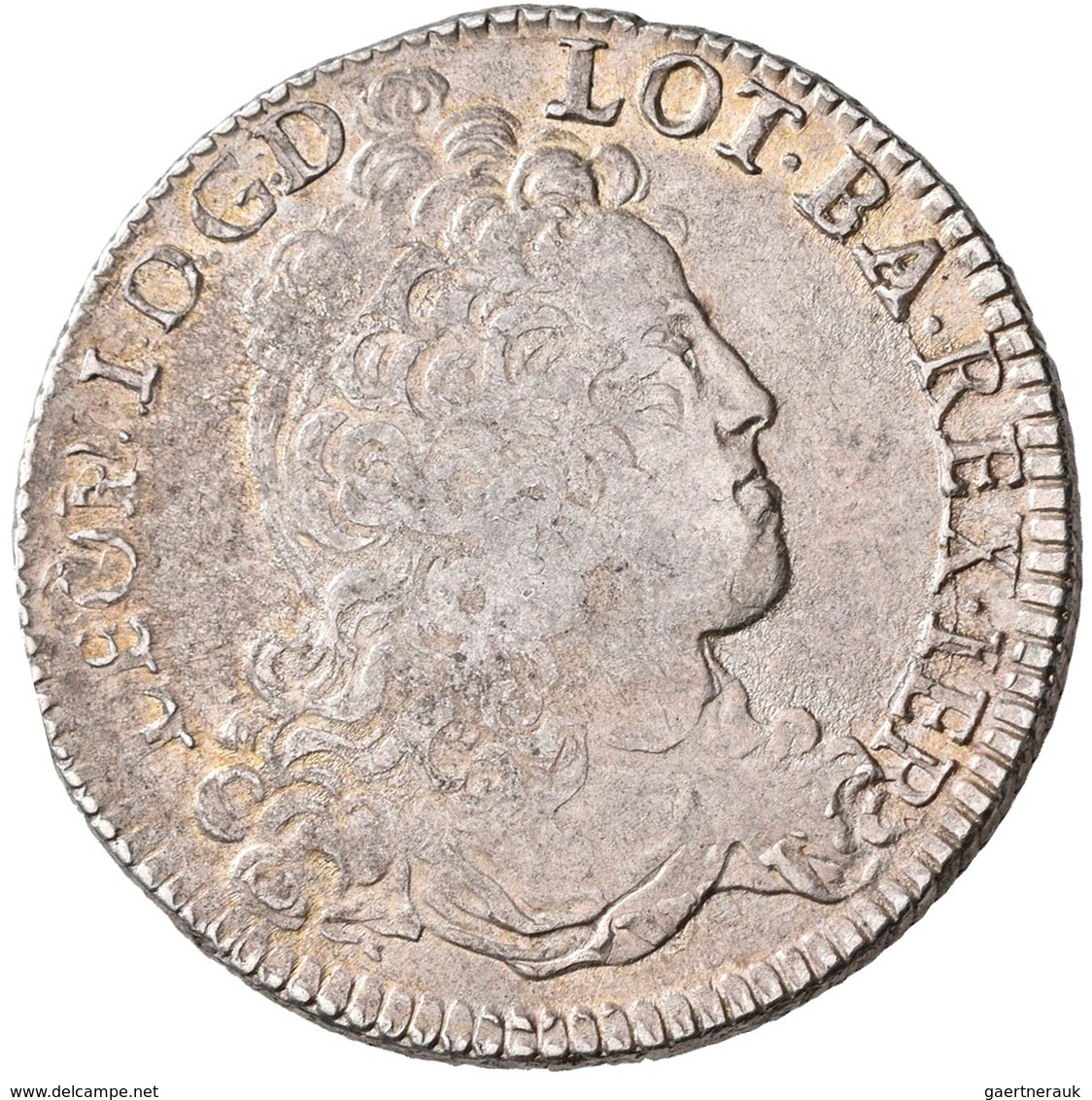 Frankreich: Lothringen, Leopold I. 1697-1729: Teston 1710, Nancy. Überprägt, Druchmesser Ca. 28,5mm, - Altri & Non Classificati