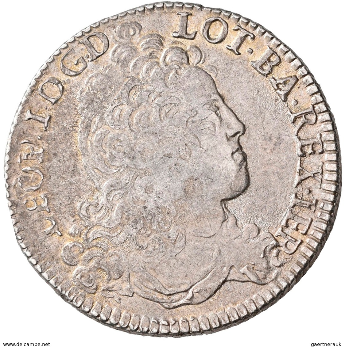 Frankreich: Lothringen, Leopold I. 1697-1729: Teston 1710, Nancy. Überprägt, Druchmesser Ca. 28,5mm, - Sonstige & Ohne Zuordnung