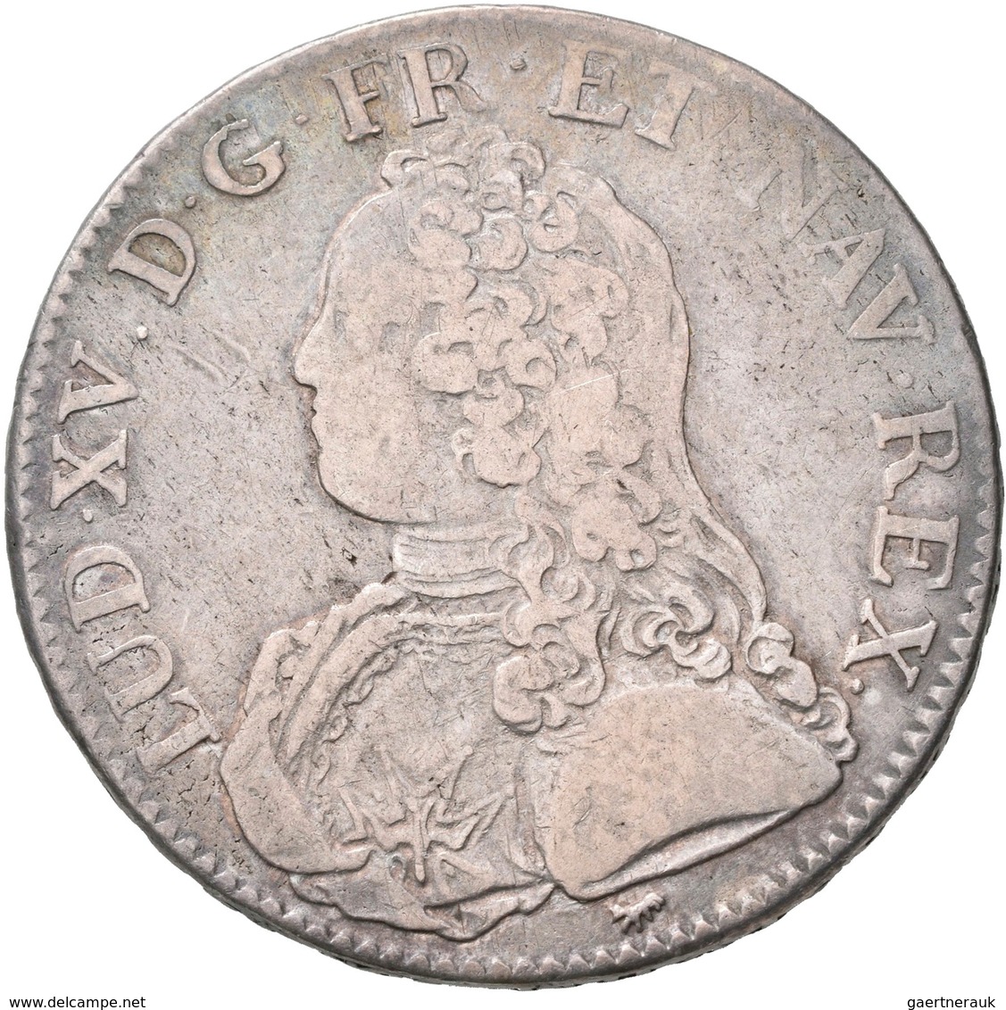 Frankreich: Louis XV. 1715-1774: Ecu 1727 A, Paris, Davenport 1330, Gadoury 321, 29,28 G, Fast Sehr - Autres & Non Classés