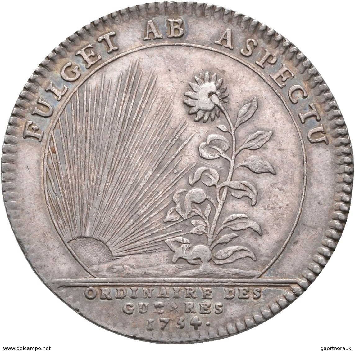 Frankreich: Louis XV. 1715-1774: Lot 2 Stück; Silber-Jeton 1743 TRESOR ROYAL Und Silber-Jeton 1754 O - Otros & Sin Clasificación