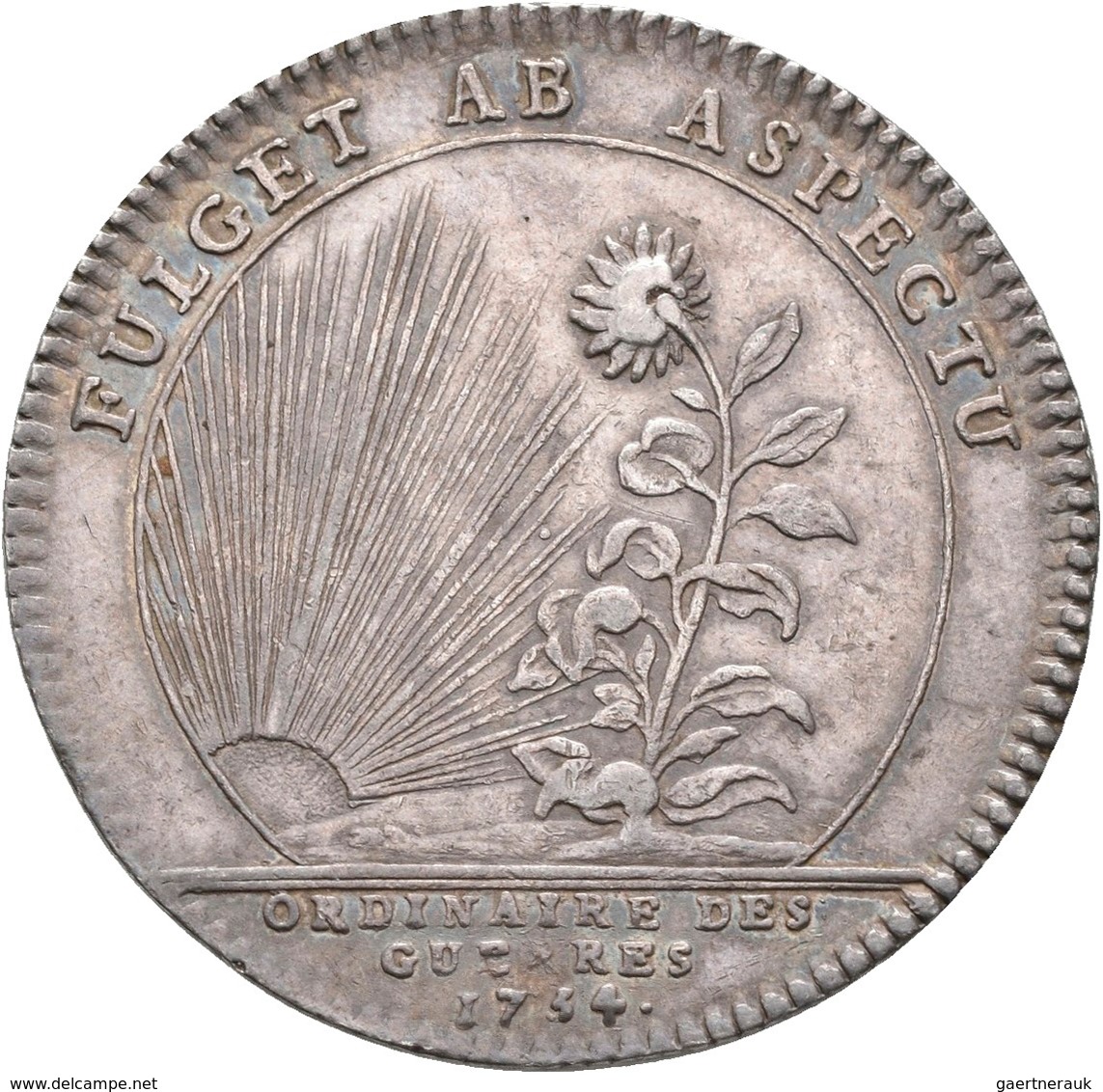 Frankreich: Louis XV. 1715-1774: Lot 2 Stück; Silber-Jeton 1743 TRESOR ROYAL Und Silber-Jeton 1754 O - Sonstige & Ohne Zuordnung