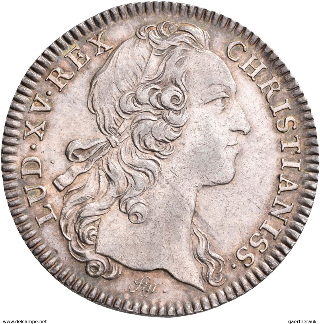 Frankreich: Louis XV. 1715-1774: Lot 2 Stück; Silber-Jeton 1743 TRESOR ROYAL Und Silber-Jeton 1754 O - Altri & Non Classificati
