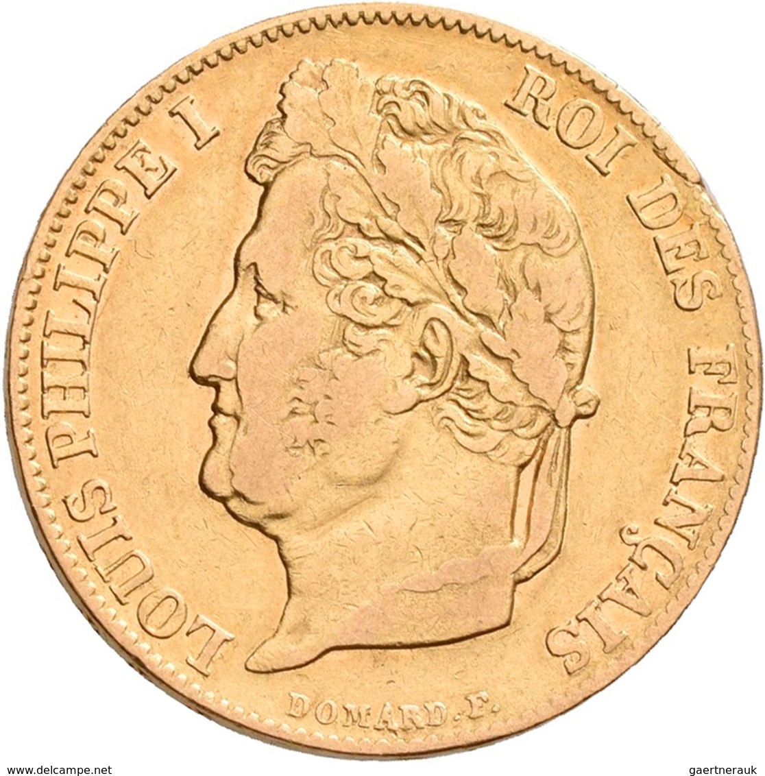 Frankreich - Anlagegold: Louis Philippe I. 1830-1848: 20 Francs 1839 A, KM # 750.1, Friedberg 560. 6 - Other & Unclassified