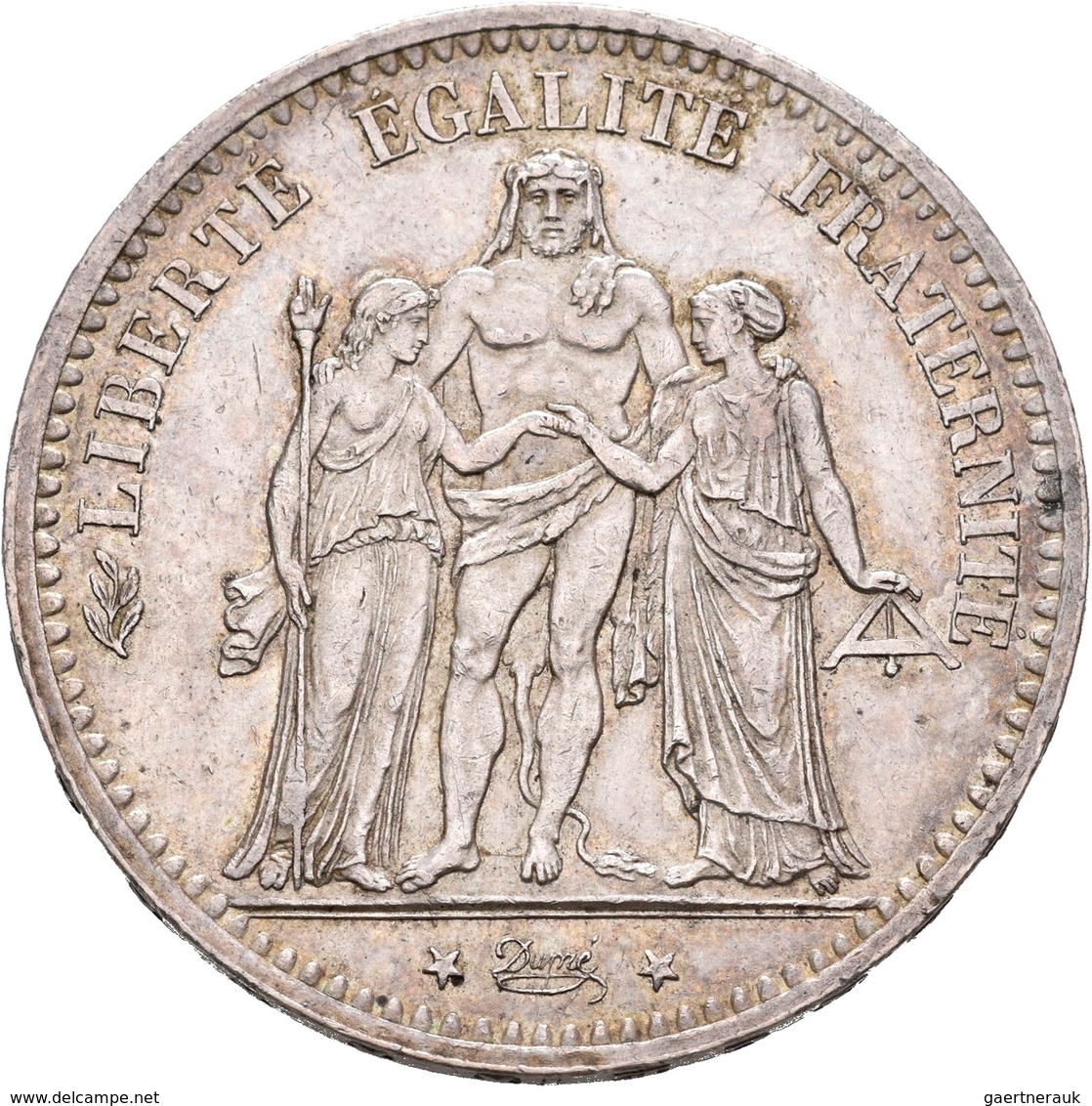 Frankreich: 3. Republik 1871-1940: 5 Francs 1875 A, Gadoury 745a, 25 G, Winz. Kratzer, Sonst Vorzügl - Otros & Sin Clasificación