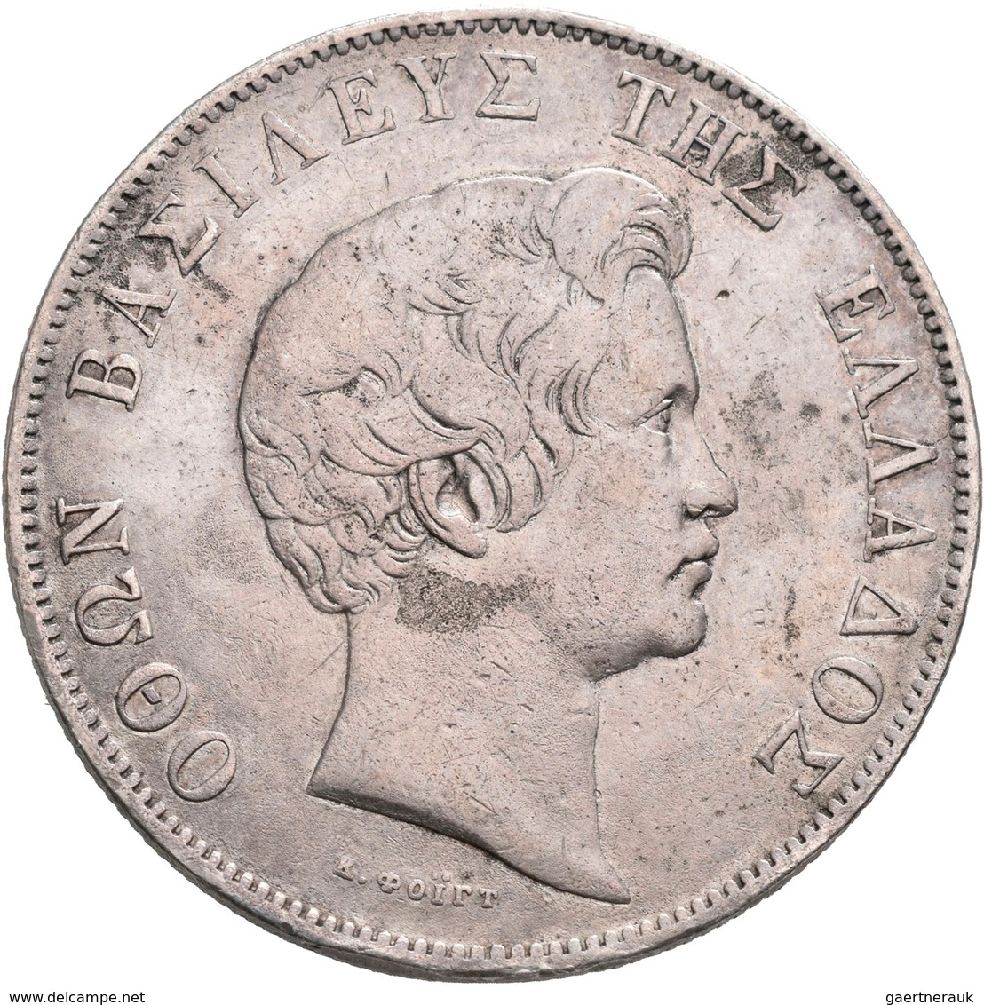 Griechenland: Otto I. 1832-1862: 5 Drachmen 1833 A, Davenport 115, 21,82 G, Sehr Schön. - Grecia