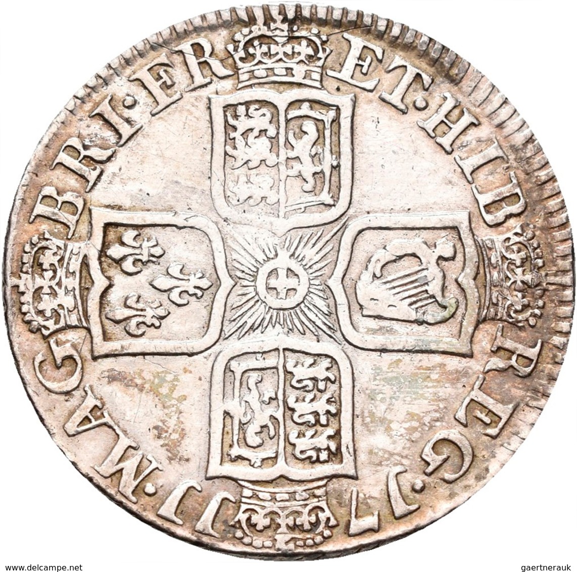 Großbritannien: Anne 1702-1714: Shilling 1711, London, KM# 523.1, Sehr Schön. - Altri & Non Classificati