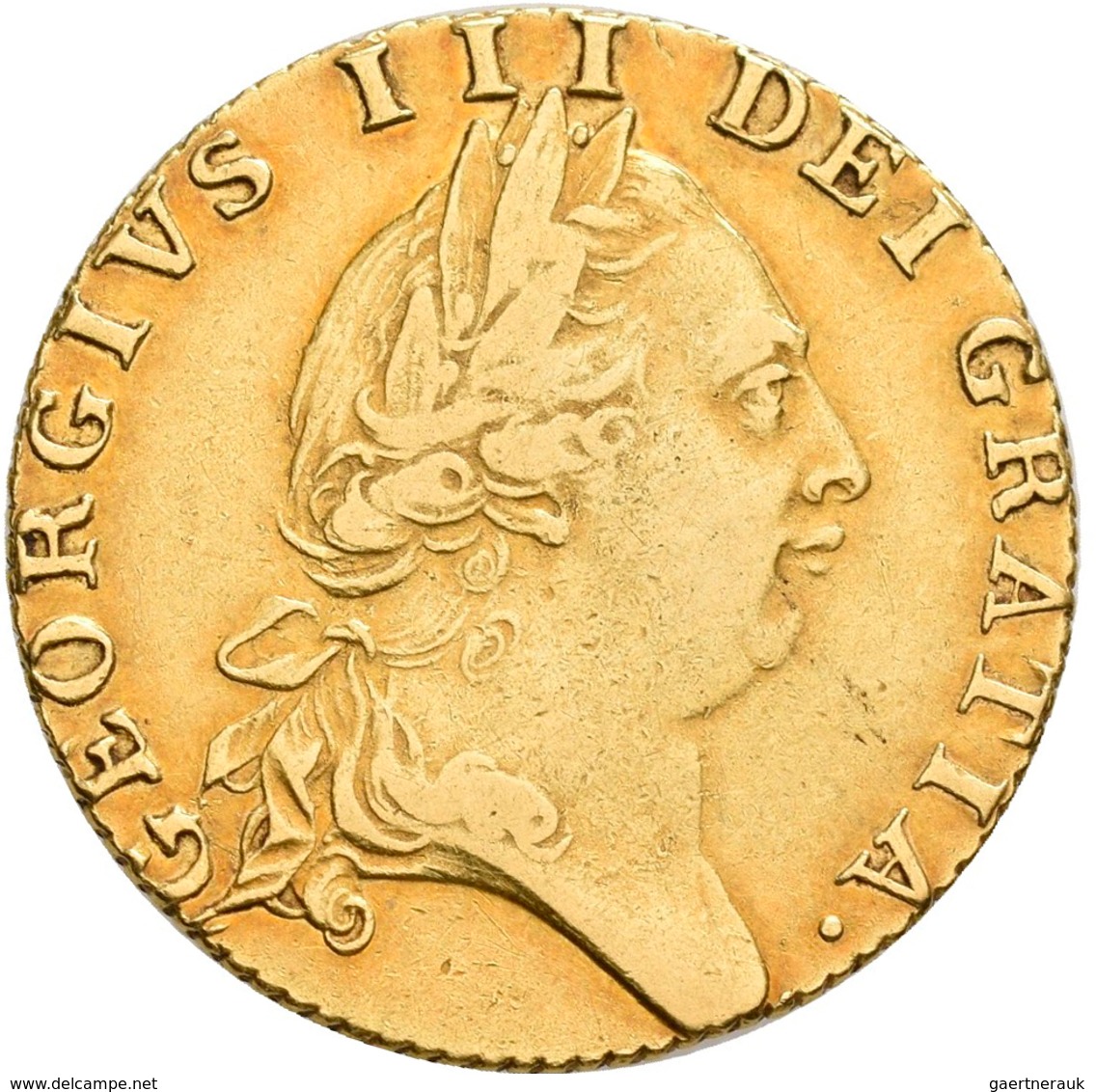 Großbritannien: Georg III. 1760-1820: Guinea 1788, London, 5. Typ, Friedberg 356, Seaby 3729, KM#609 - Otros & Sin Clasificación