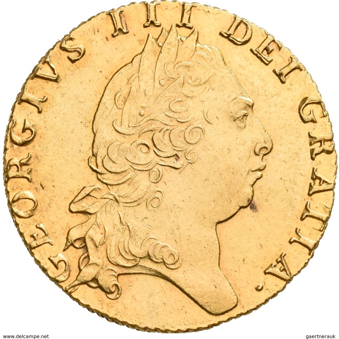 Großbritannien: Georg III. 1760-1820: Guinea 1798, London, 5. Typ, Friedberg 356, Seaby 3729, KM#609 - Otros & Sin Clasificación