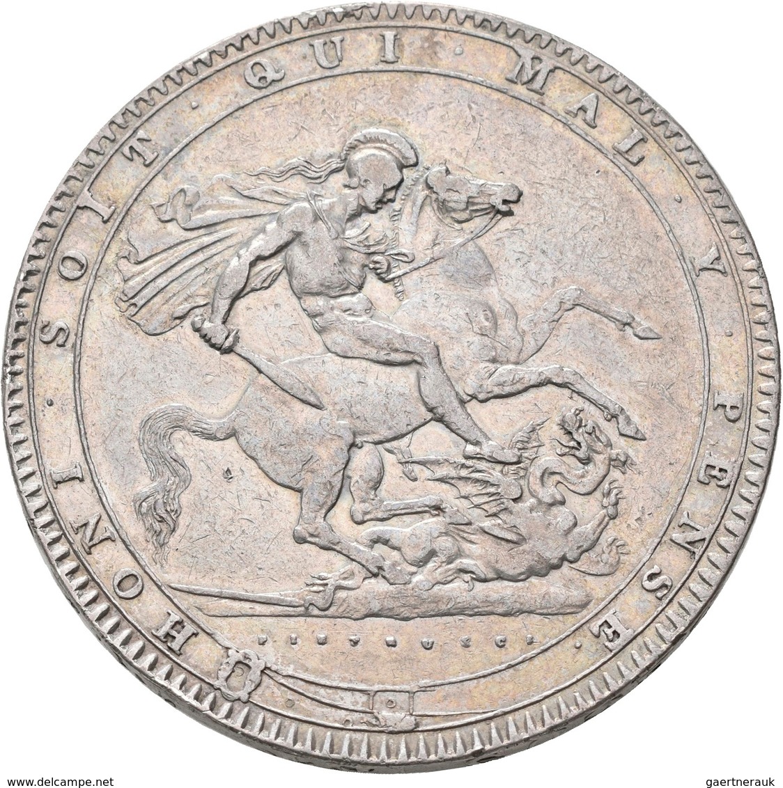 Großbritannien: Georg III. 1760-1820: Crown 1819, Davenport 103, 28,17 G, Sehr Schön. - Sonstige & Ohne Zuordnung