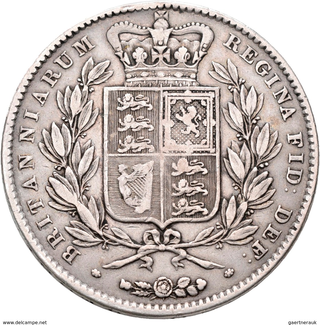 Großbritannien: Victoria 1837-1901: Crown 1845, Davenport 105, 27,97 G, Sehr Schön. - Altri & Non Classificati