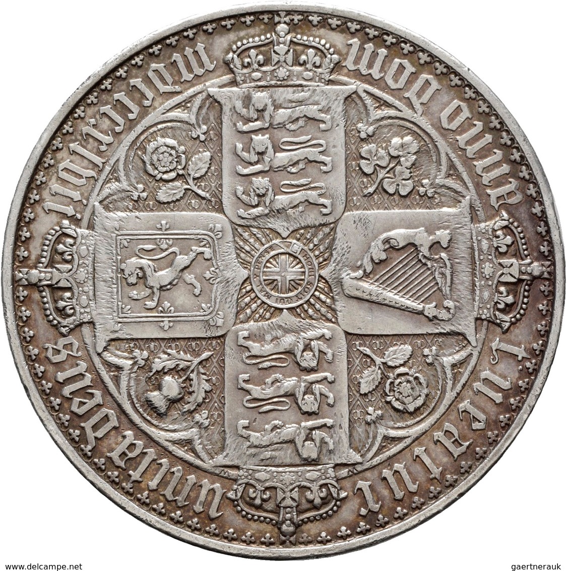 Großbritannien: Victoria 1837-1901: Gothic Crown 1847, ANNO UNDECIMO, 28,27 G, Davenport 106, Kleine - Altri & Non Classificati