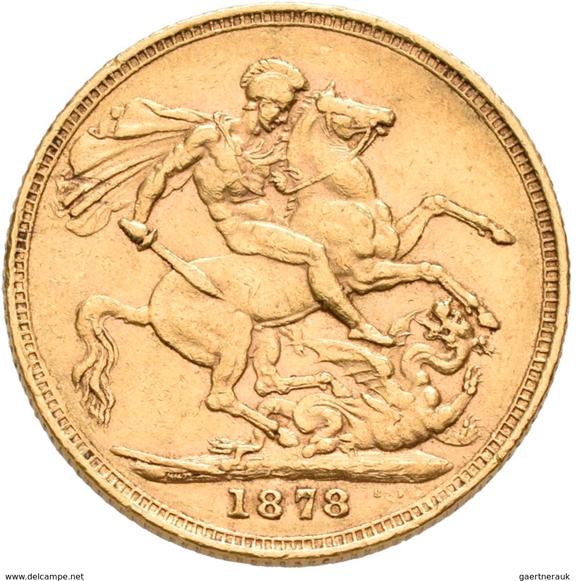 Großbritannien - Anlagegold: Victoria 1837-1901: Sovereign 1878, KM# 752, Friedberg 388. 7,95 G, 917 - Sonstige & Ohne Zuordnung