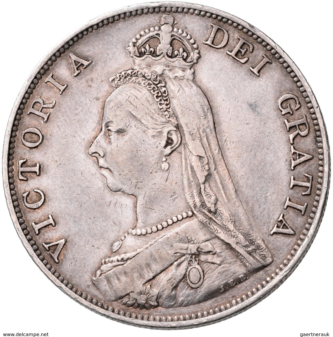 Großbritannien: Victoria 1837-1901: Lot 3 Stück; 2 Florin 1887, Crown 1889, Crown 1893, Sehr Schön, - Altri & Non Classificati