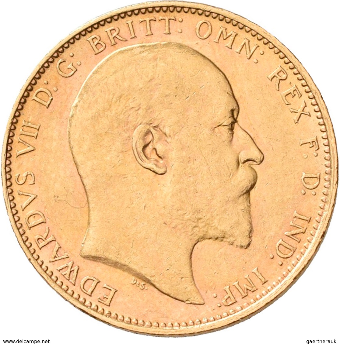 Großbritannien - Anlagegold: Edward VII. 1901-1910: Sovereign 1905, KM# 805, Friedberg 400. 7,99 G, - Sonstige & Ohne Zuordnung