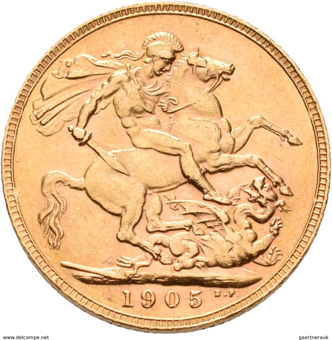 Großbritannien - Anlagegold: Edward VII. 1901-1910: Sovereign 1905, KM# 805, Friedberg 400. 7,99 G, - Otros & Sin Clasificación