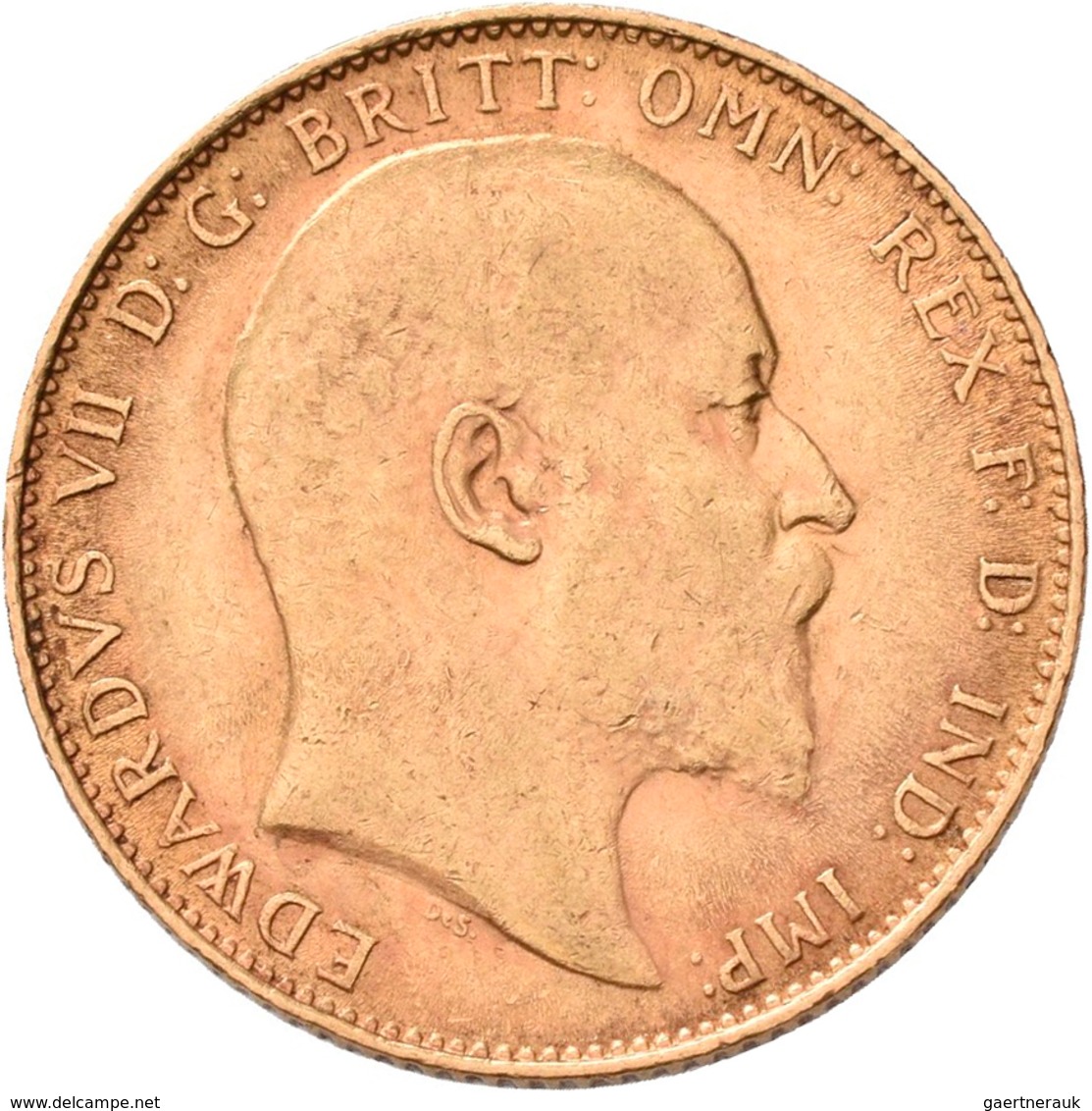 Großbritannien - Anlagegold: Edward VII. 1901-1910: Sovereign 1910, KM# 805, Friedberg 400. 7,99 G, - Sonstige & Ohne Zuordnung