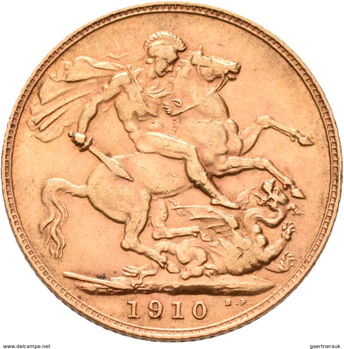 Großbritannien - Anlagegold: Edward VII. 1901-1910: Sovereign 1910, KM# 805, Friedberg 400. 7,99 G, - Sonstige & Ohne Zuordnung