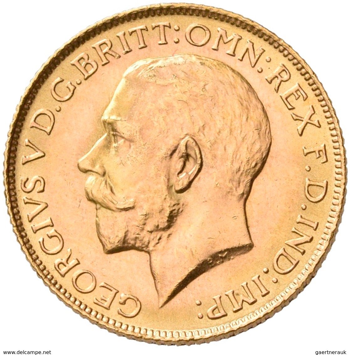 Großbritannien - Anlagegold: Georg V. 1910-1936: Sovereign 1925, KM# 820, Friedberg 404. 7,99 G, 917 - Otros & Sin Clasificación