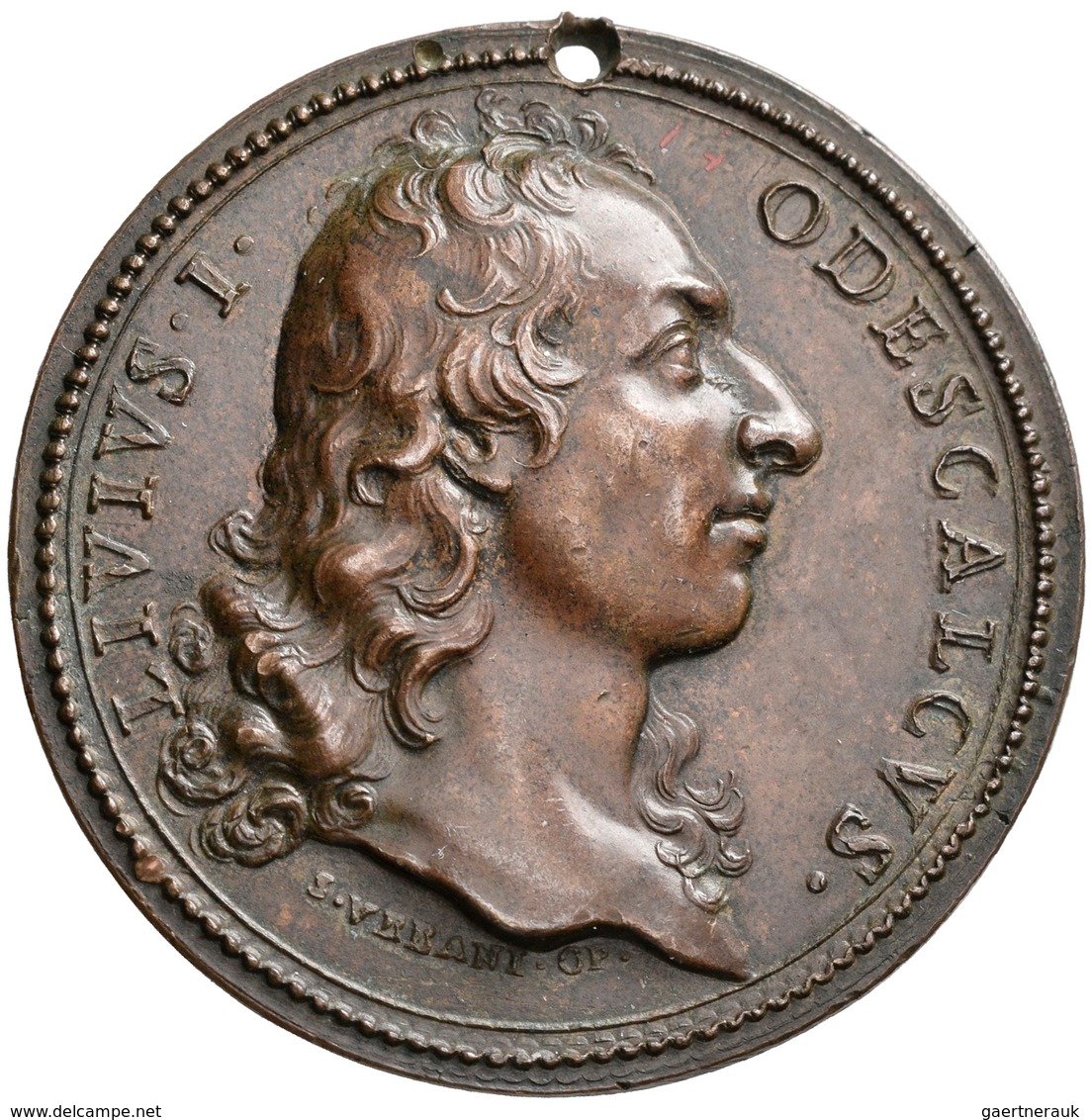 Italien: Bracciano, Livio Odescalchi 1652-1713: Bronzemedaille O.J. (1697) Von Ferdinand Von St. Urb - 1861-1878 : Vittoro Emanuele II