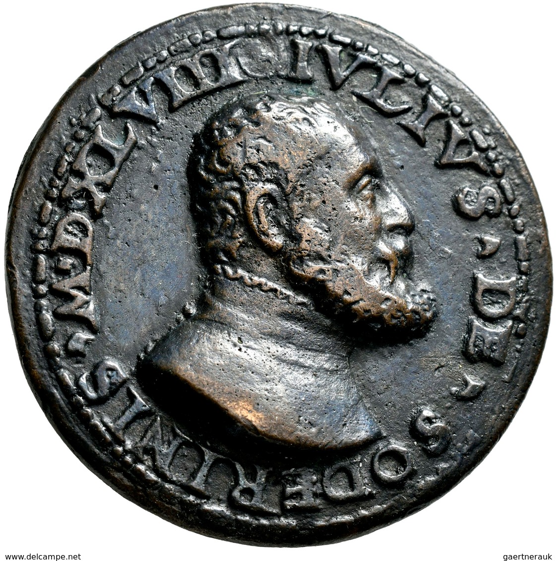 Italien: Toskana, Cosimo I. De Medici 1519-1574: Bronzemedaille 1548 Unsigniert, Auf Giuliano Soderi - 1861-1878 : Vittoro Emanuele II