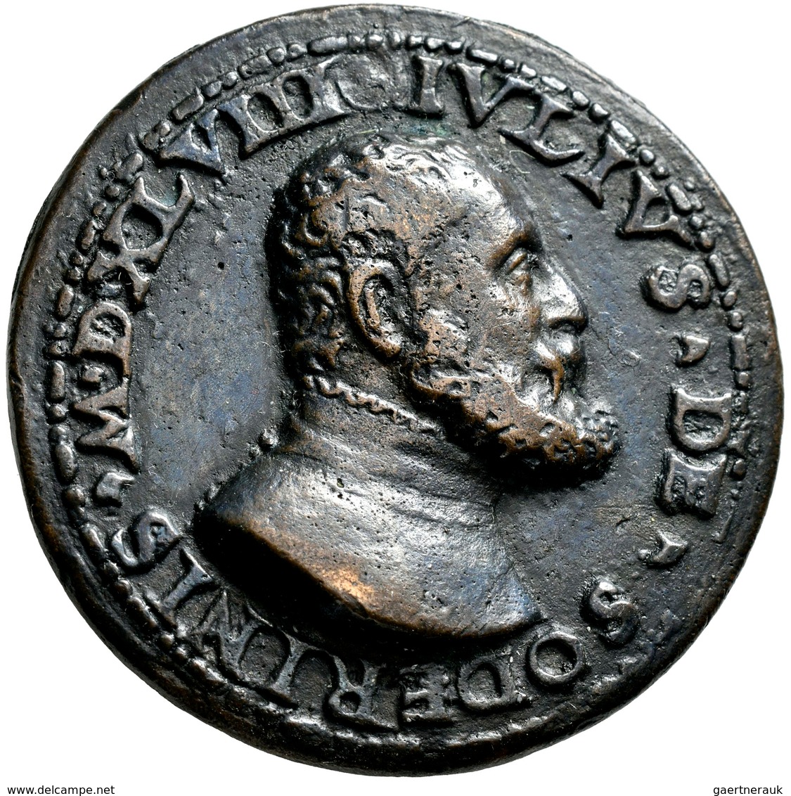 Italien: Toskana, Cosimo I. De Medici 1519-1574: Bronzemedaille 1548 Unsigniert, Auf Giuliano Soderi - 1861-1878 : Víctor Emmanuel II