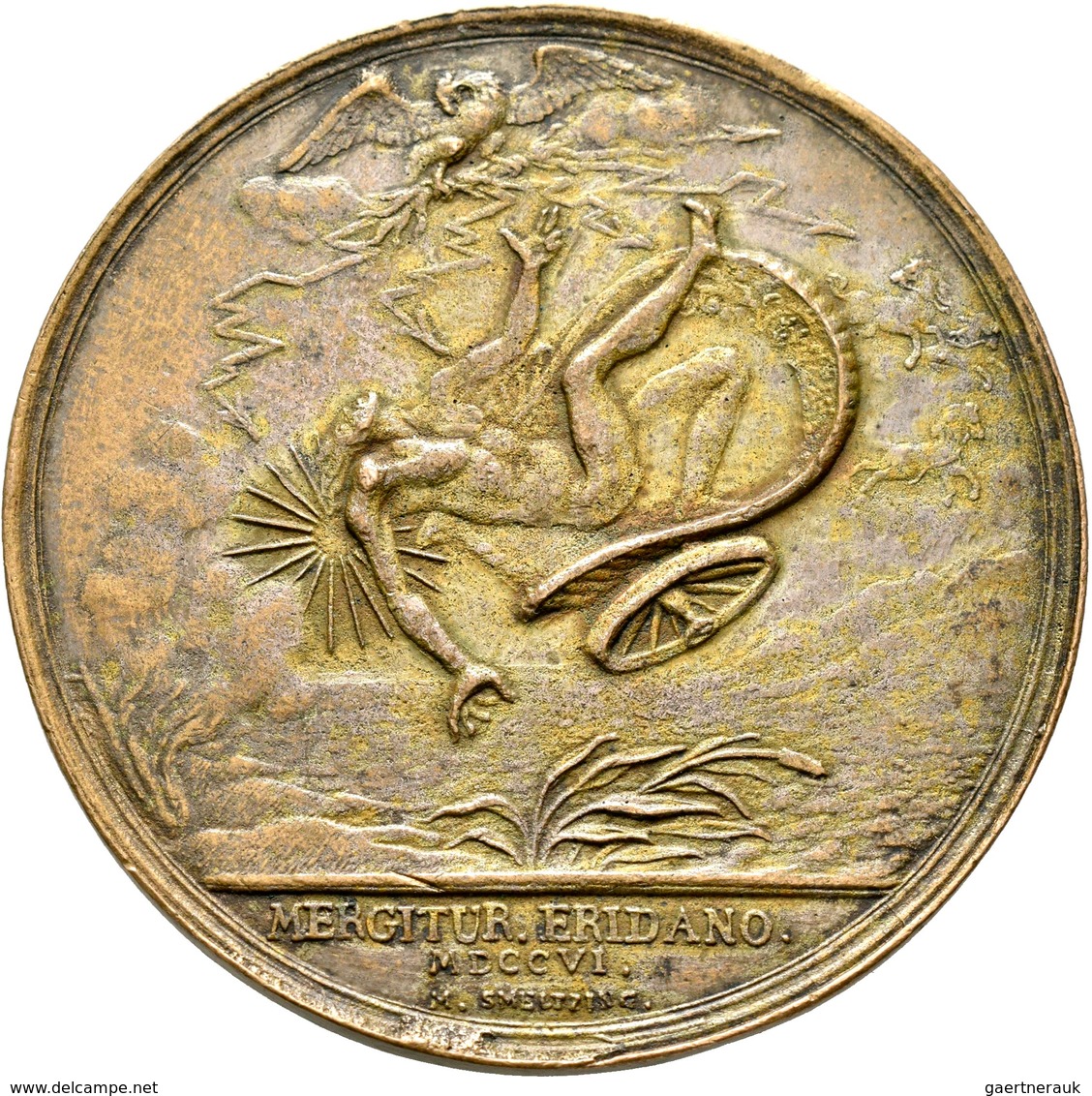 Italien: Sardinien, Vittorio Amadeo II. 1675-1730: Bronzemedaille 1706 Von Marteen Smeltzing, Auf De - 1861-1878 : Victor Emmanuel II.