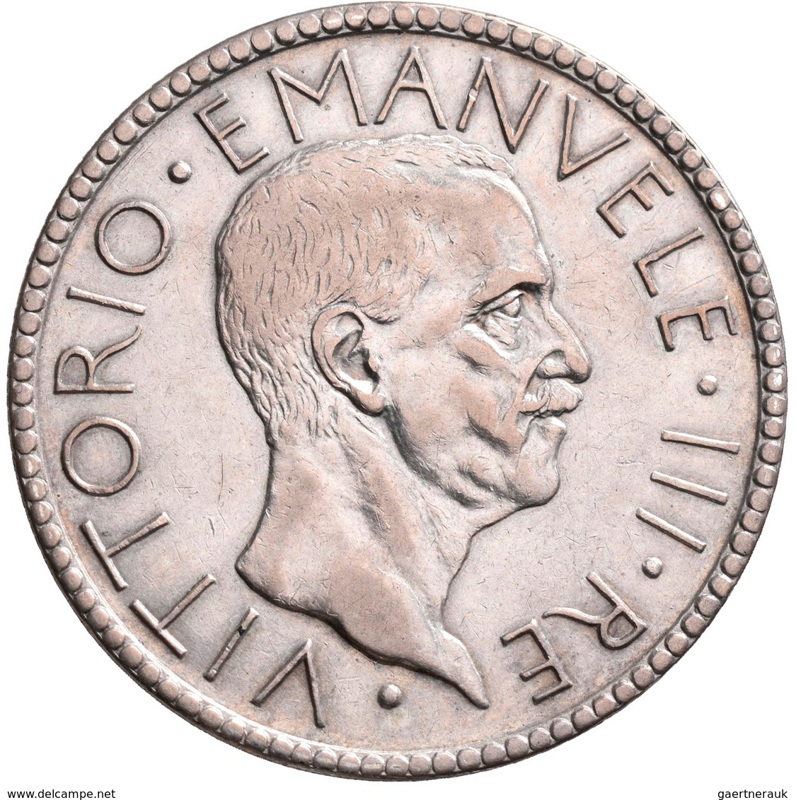 Italien: Vittorio Emanuele III. 1900-1943: 20 Lire 1927, Gigante 37, 14,83 G, Sehr Schön. - 1861-1878 : Víctor Emmanuel II