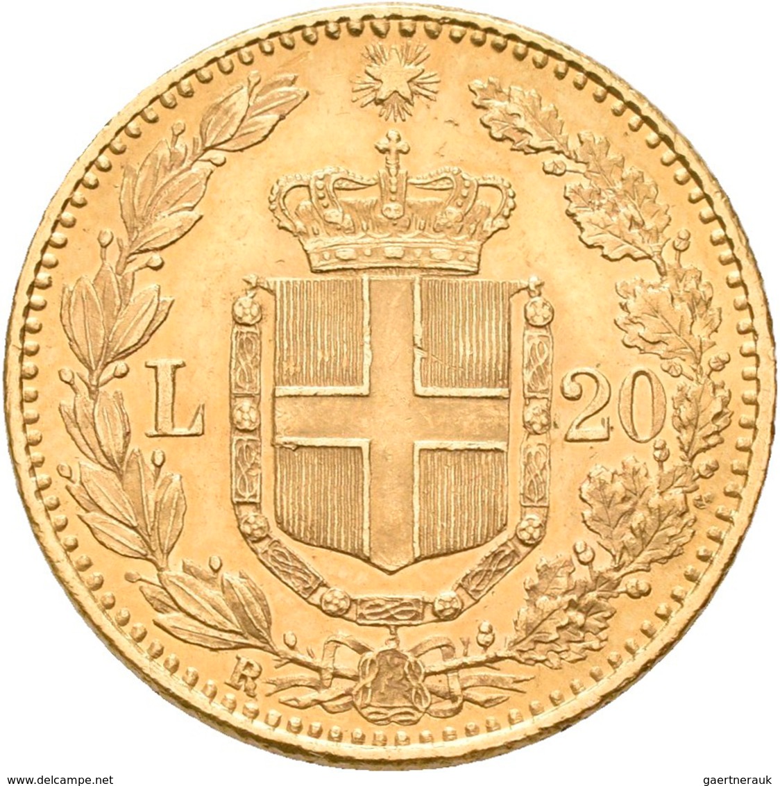 Italien - Anlagegold: Umberto I. 1878-1900: 20 Lire 1882 R - Rom, KM# 21, Friedberg 21. 6,44 G, 900/ - Altri & Non Classificati