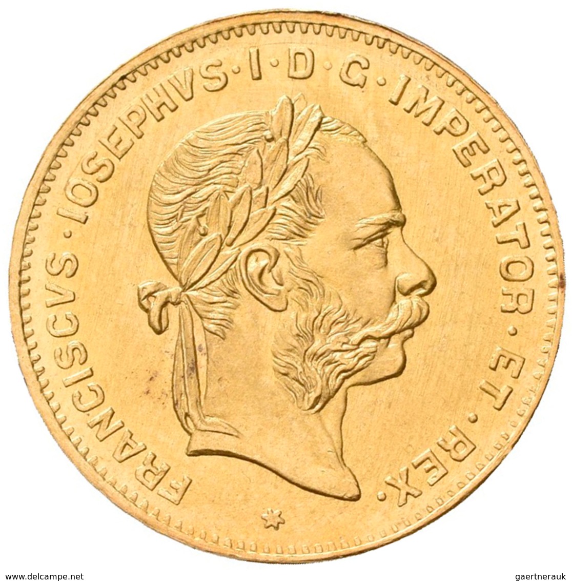 Österreich - Anlagegold: Franz Joseph I. 1848-1916: 4 Florin / 10 Francs 1892 (NP), KM# 2260, Friedb - Austria